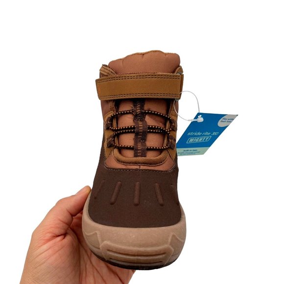 Stride Rite Boys Girls Nebraska Boots Size 12 Brown Adjustable Medium-Wide Width - Picture 6 of 16